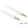 Audiokabel DeLOCK 85548 1m 3,5mm wit