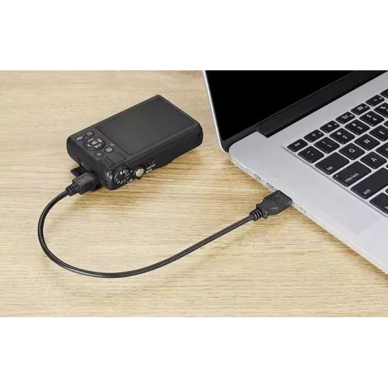 USB-kabel Renkforce RF-4455804 0,15 m USB-A naar Mini-USB-B zwart