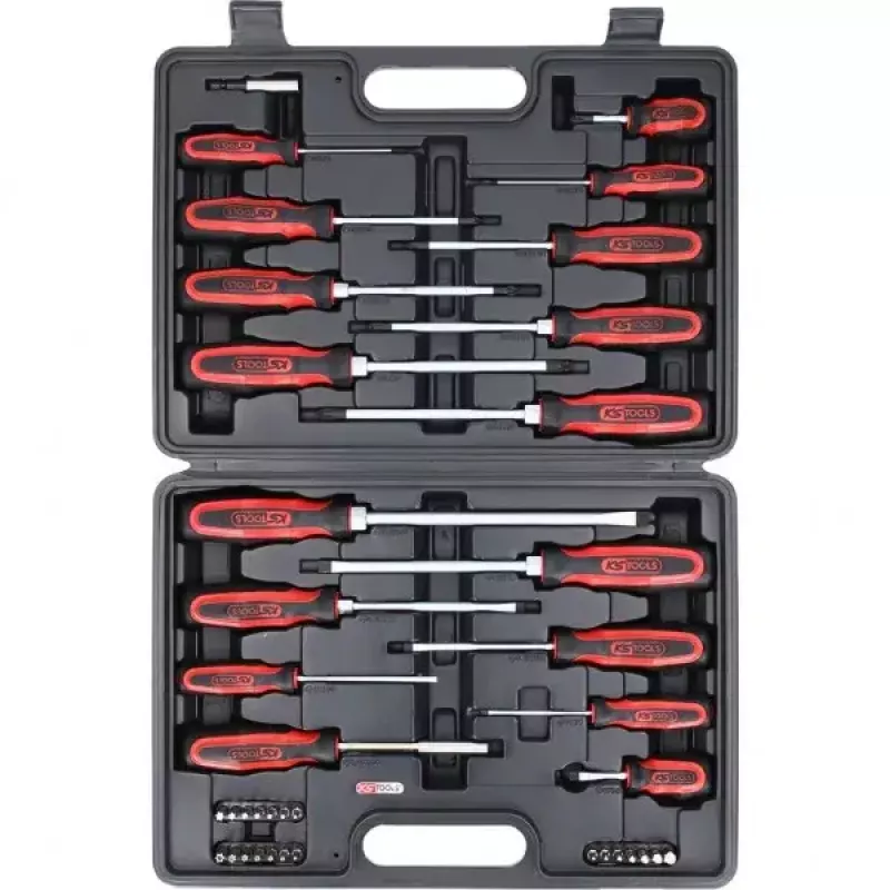 KS Tools ERGOTORQUEplus schroevendraaier- en bitset, 39 stuks