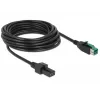 Stroomkabel DeLOCK 85486 zwart 5m PoweredUSB