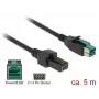 Stroomkabel DeLOCK 85486 zwart 5m PoweredUSB
