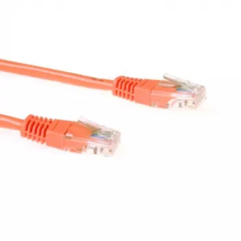 ACT oranje 1 meter U/UTP CAT5E-patchkabel met RJ45-stekkers