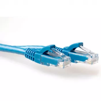 ACT blauw 10 meter U/UTP CAT6-patchkabel zonder trekontlasting met RJ45-stekkers