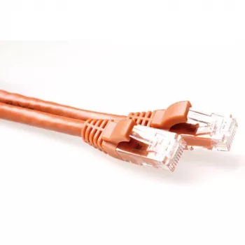 ACT bruin 2 meter U/UTP CAT6-patchkabel, met trekontlasting, met RJ45-stekkers