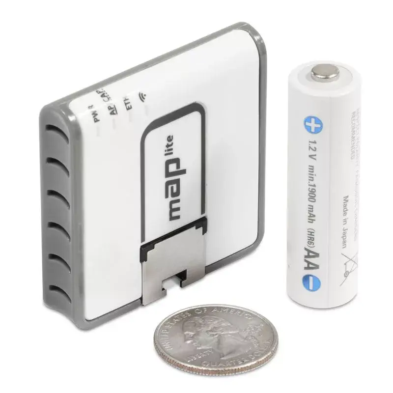 Mikrotik mAP lite, RBMAPL-2ND, 2,4 GHz, PoE, 10/100 Mbit/s, wit