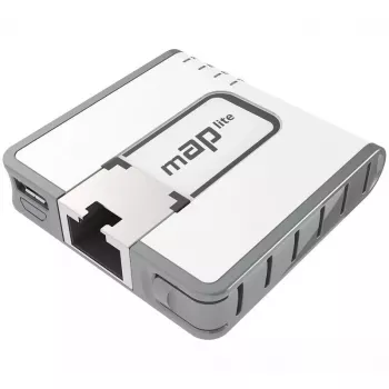 Mikrotik mAP lite, RBMAPL-2ND, 2,4 GHz, PoE, 10/100 Mbit/s, wit