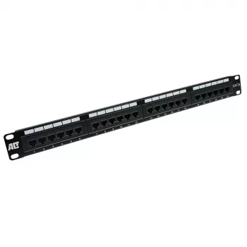 Patchpanel 24 poorts onafgeschermd CAT6 ACT PP1010