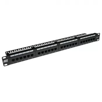 ACT patchpanel CAT 6 UTP 24-poorts met kabelmanagementbeugel