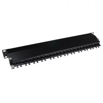 ACT patchpanel 24-poorts afgeschermd CAT6A met afdekking CAT6A