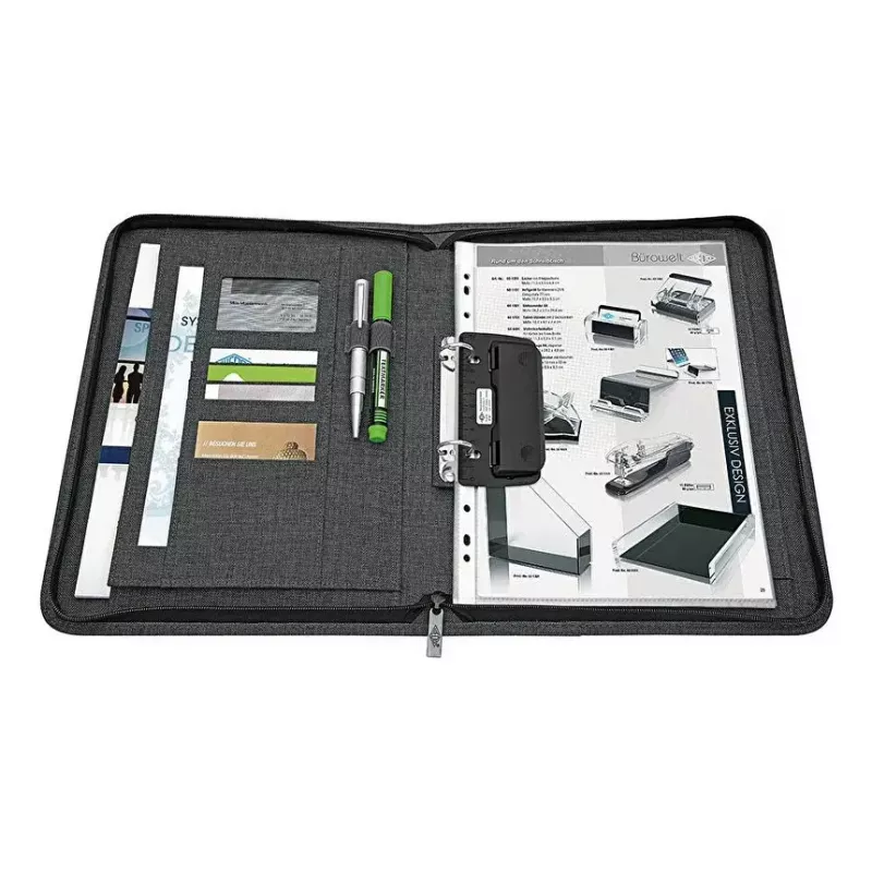 Personal organizer WEDO 58 352412 A4 polyester grijs, 2-rings ordner