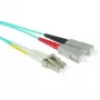 ACT 22 meter LSZH multimode 50/125 OM3 glasvezel-patchkabel duplex met LC- en SC-stekkers