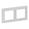 Wandframe 2-voudig Legrand VLIFE 754002 voor twee modules, rechthoekige montage