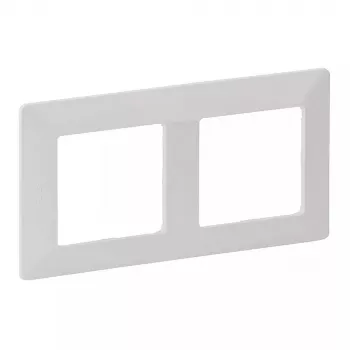 Wandframe 2-voudig Legrand VLIFE 754002 voor twee modules, rechthoekige montage