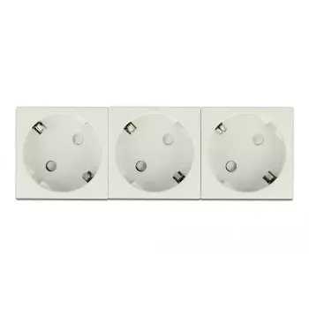 DeLock 81323 Easy 45 3-voudig Schuko-stopcontact, 45 x 45 mm, 5 st.