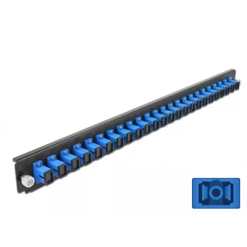 Splicebox frontplaat DeLOCK 19 inch 24 poort SC simplex blauw