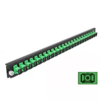 Splicebox frontplaat DeLOCK 19 inch 24 poort SC simplex groen