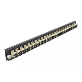 Splicebox frontplaat DeLOCK 19 inch 24 poort SC simplex beige