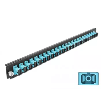 Splicebox frontplaat DeLOCK 19 inch 24 poort SC simplex aqua