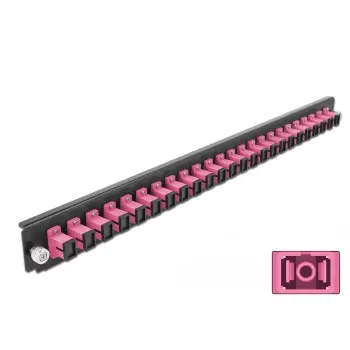 Splicebox frontplaat DeLOCK 19 inch 24 poort SC simplex violet