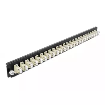 Splicebox frontplaat DeLOCK 19 inch 43359 24 poort LC duplex beige
