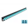 Splicebox frontplaat DeLOCK 19 inch 24 poort LC duplex aqua
