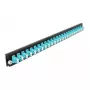 Splicebox frontplaat DeLOCK 19 inch 24 poort LC duplex aqua