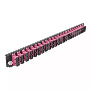 Splicebox frontplaat DeLOCK 19 inch 24 poort SC duplex violet