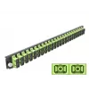 Splicebox frontplaat DeLOCK 19 inch 24 poort SC duplex limoengroen