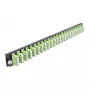 Splicebox frontplaat DeLOCK 19 inch 24 poort LC quad limoengroen