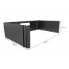 Rackbasis DeLOCK 19 inch wandmontage rack 3U opklapbaar zwart