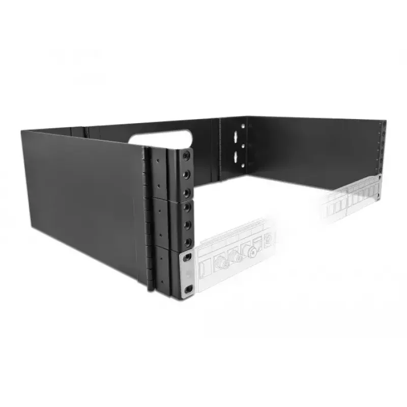 Rackbasis DeLOCK 19 inch wandmontage rack 3U opklapbaar zwart