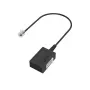 Hama 00201130 kabel-genderadapter TAE-F RJ11 zwart