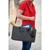 Schoudertas Sigel BA411 vilt grijs unisex groot