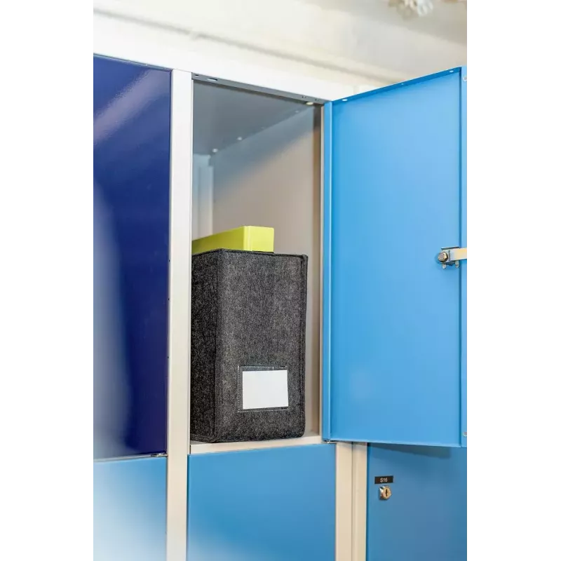 Schoudertas Sigel BA411 vilt grijs unisex groot