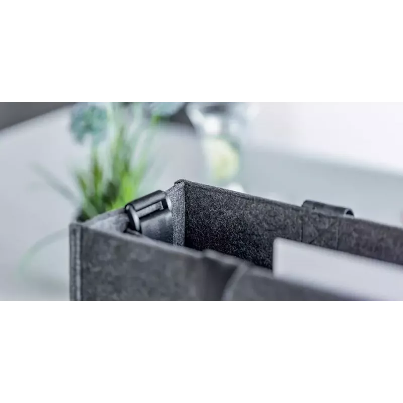 Schoudertas Sigel BA411 vilt grijs unisex groot