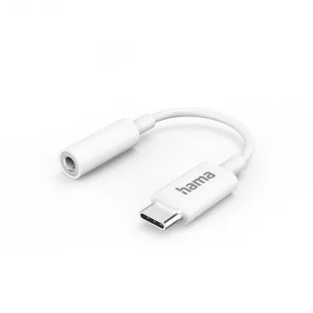 Hama 00201524 audiokabel USB C 3,5 mm wit