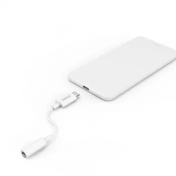 Hama 00201524 audiokabel USB C 3,5 mm wit
