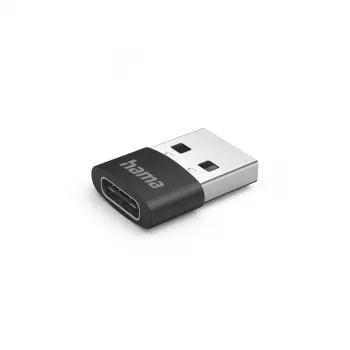 Hama 00201532 kabeladapter USB C USB A zwart