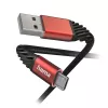 Hama Extreme USB-kabel USB 2.0 1,5 m USB A naar Micro-USB B zwart, rood
