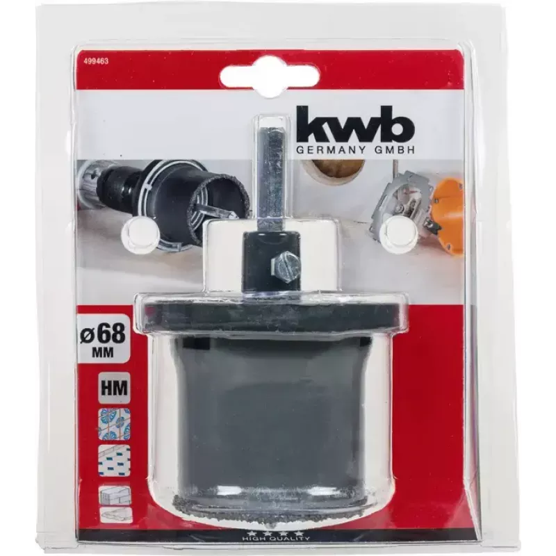 Gatenzaag KWB 499463 single 6,8 cm voor keramiek beton kunststof
