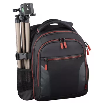 Hama Miami backpack case zwart, rood