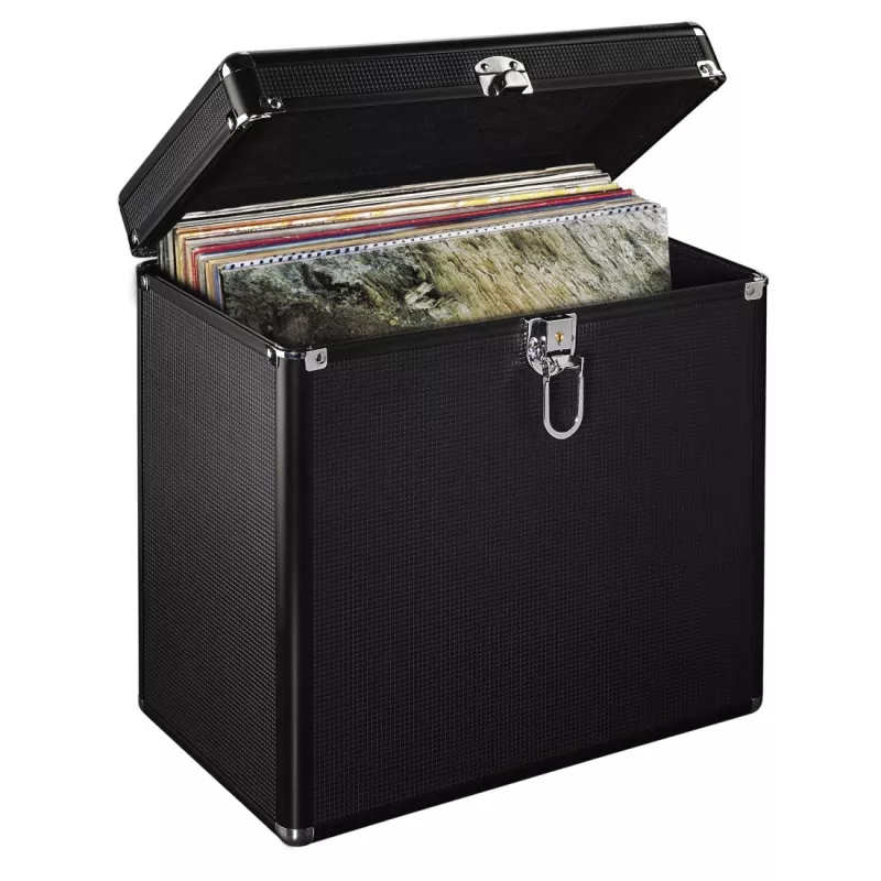 Hama 00181436 opbergkoffer Microgroove platencase zwart