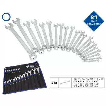 Brilliant Tools BT011021 Ring-steeksleutelset, 21 st.