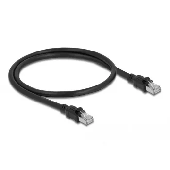 DeLOCK netwerkkabel RJ45 Cat.6A F/UTP 0,5 m zwart