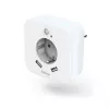 Hama 00223498 LED-nachtlampje met stopcontact, 2 USB-uitgangen, bewegings- en lichtsensor