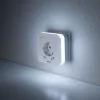 Hama 00223498 LED-nachtlampje met stopcontact, 2 USB-uitgangen, bewegings- en lichtsensor