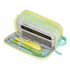 Pennenzak Herlitz Neon Soft polyester mint geel 235x110x75mm