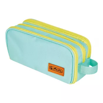 Pennenzak Herlitz Neon Soft polyester mint geel 235x110x75mm