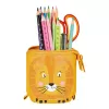 Herlitz 300001508 Lion zacht etui, polyester, oranje/geel
