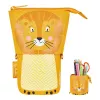 Herlitz 300001508 Lion zacht etui, polyester, oranje/geel